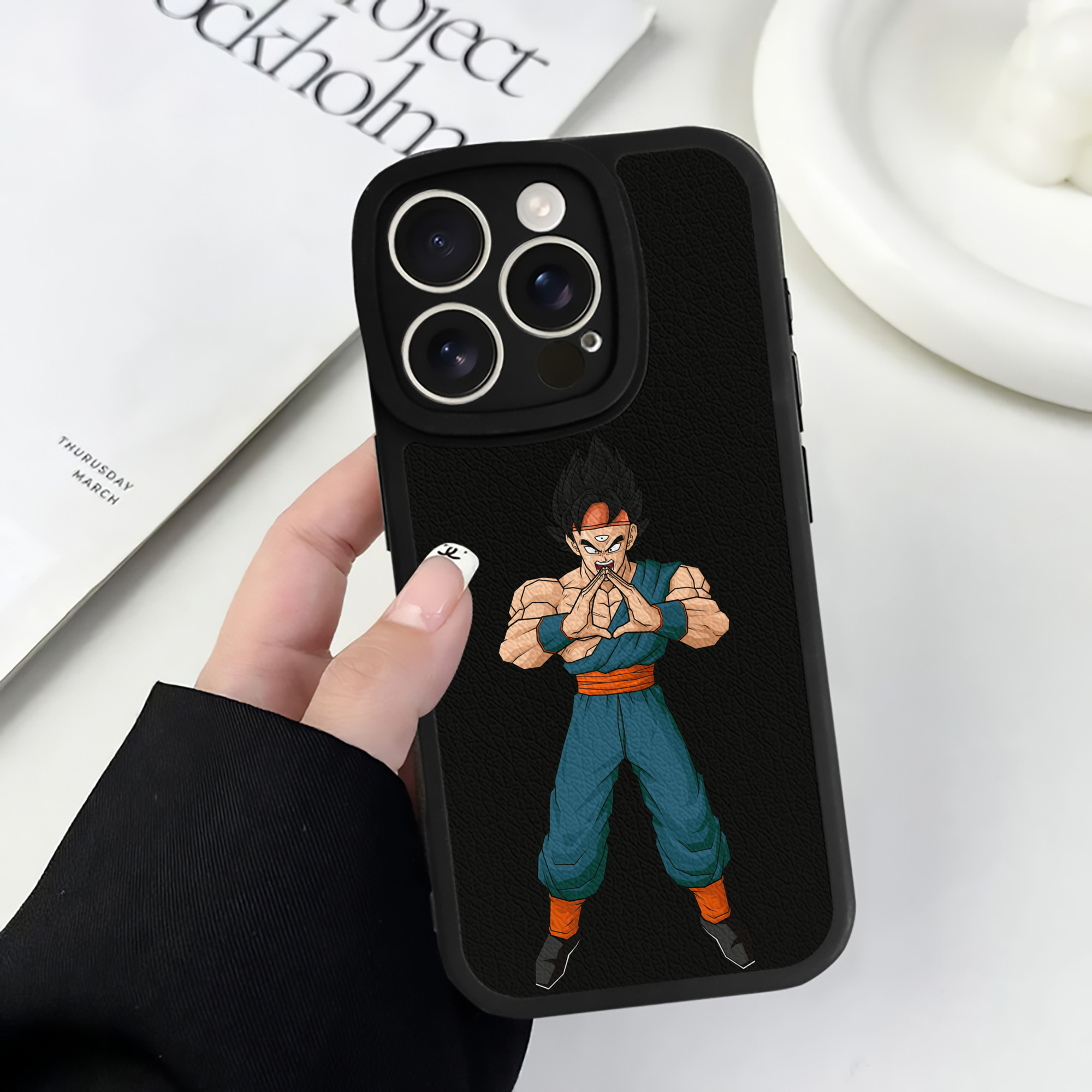 （画像用） ドラゴンボール DRAGON BALL 【iPhone 16シリーズ対応】シリコンスマホケース（レザー調） 材質：シリコン